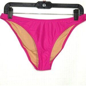 J. Crew Heritage 1989 High Leg Bikini Bottom Radiant Fuchsia Size Medium